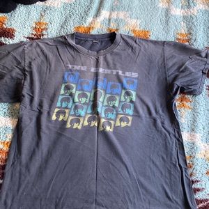 Faded black Beatles shirt